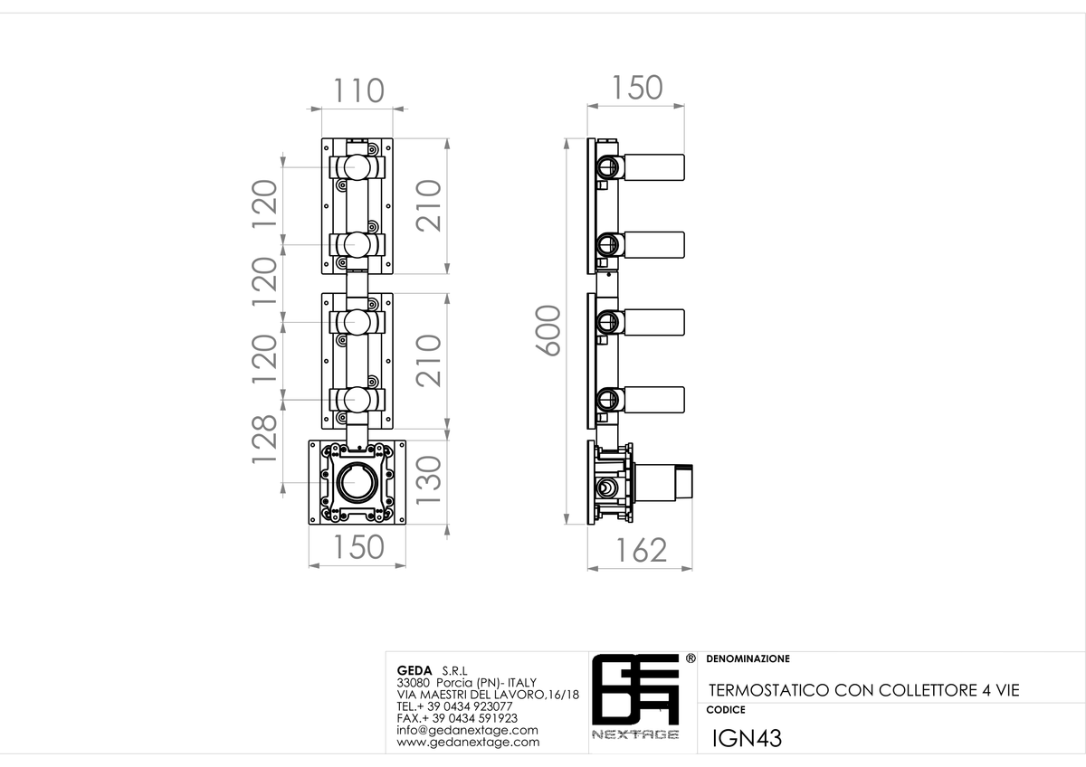 Geda IGN43 - scheda tecnica
