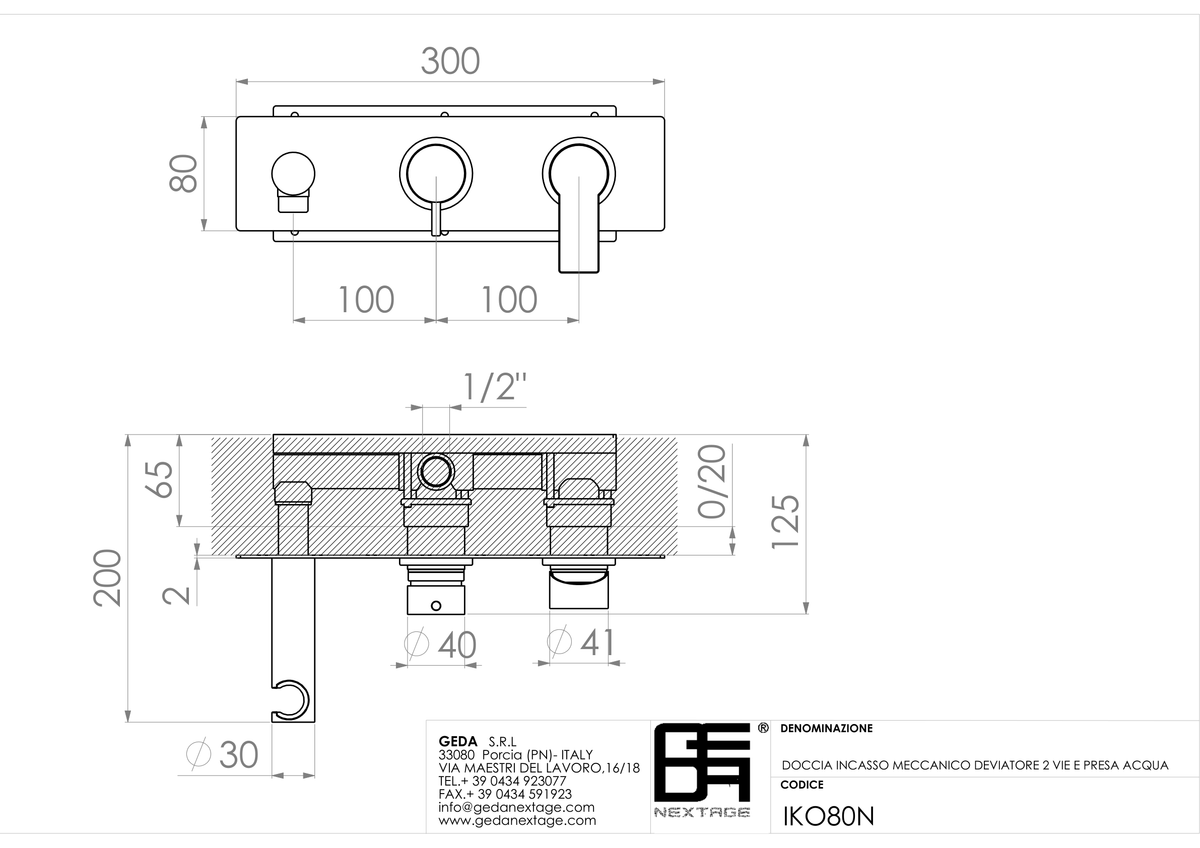 Geda IKO80N - scheda tecnica