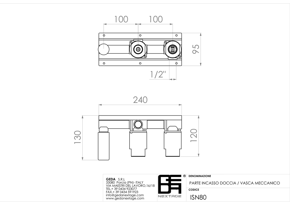 Geda ISN80 - scheda tecnica