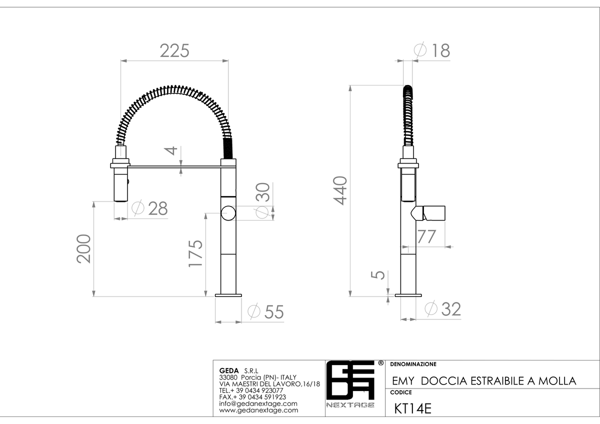 Geda KT14E - scheda tecnica