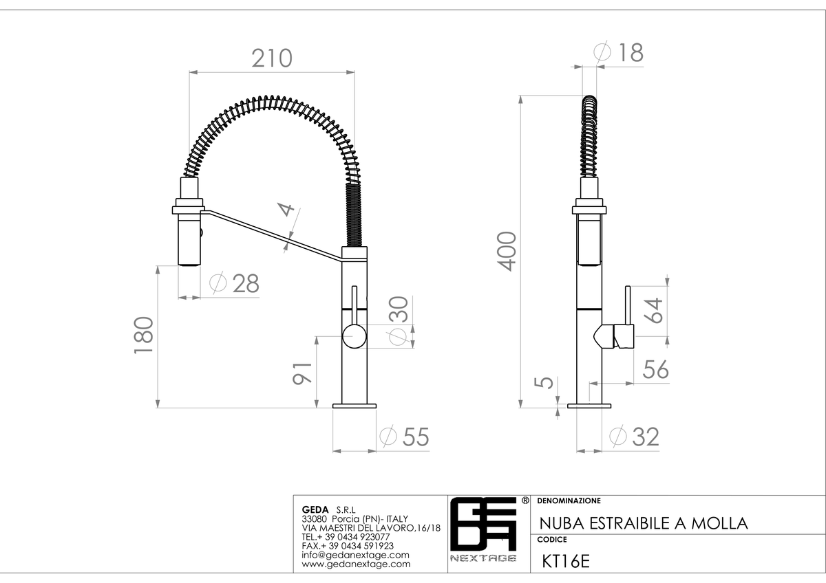 Geda KT16E - scheda tecnica