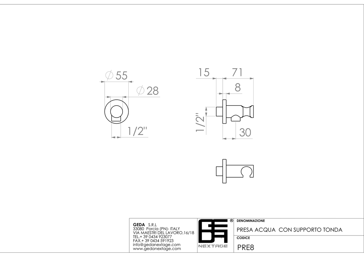 Geda PRE8 - scheda tecnica