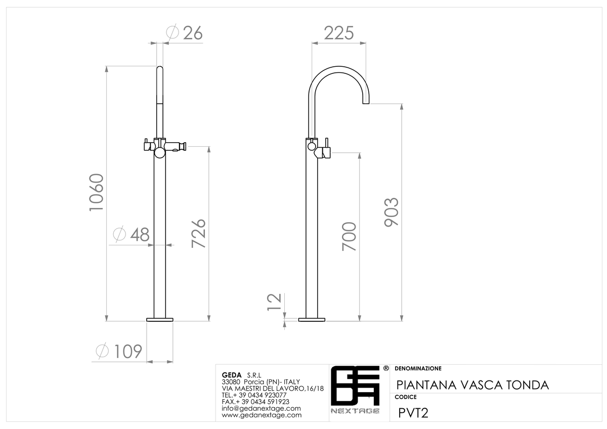 Geda PVT2 - scheda tecnica