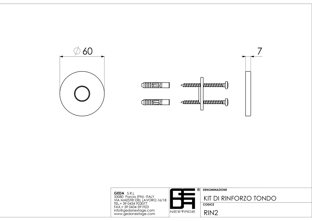 Geda RIN2 - scheda tecnica