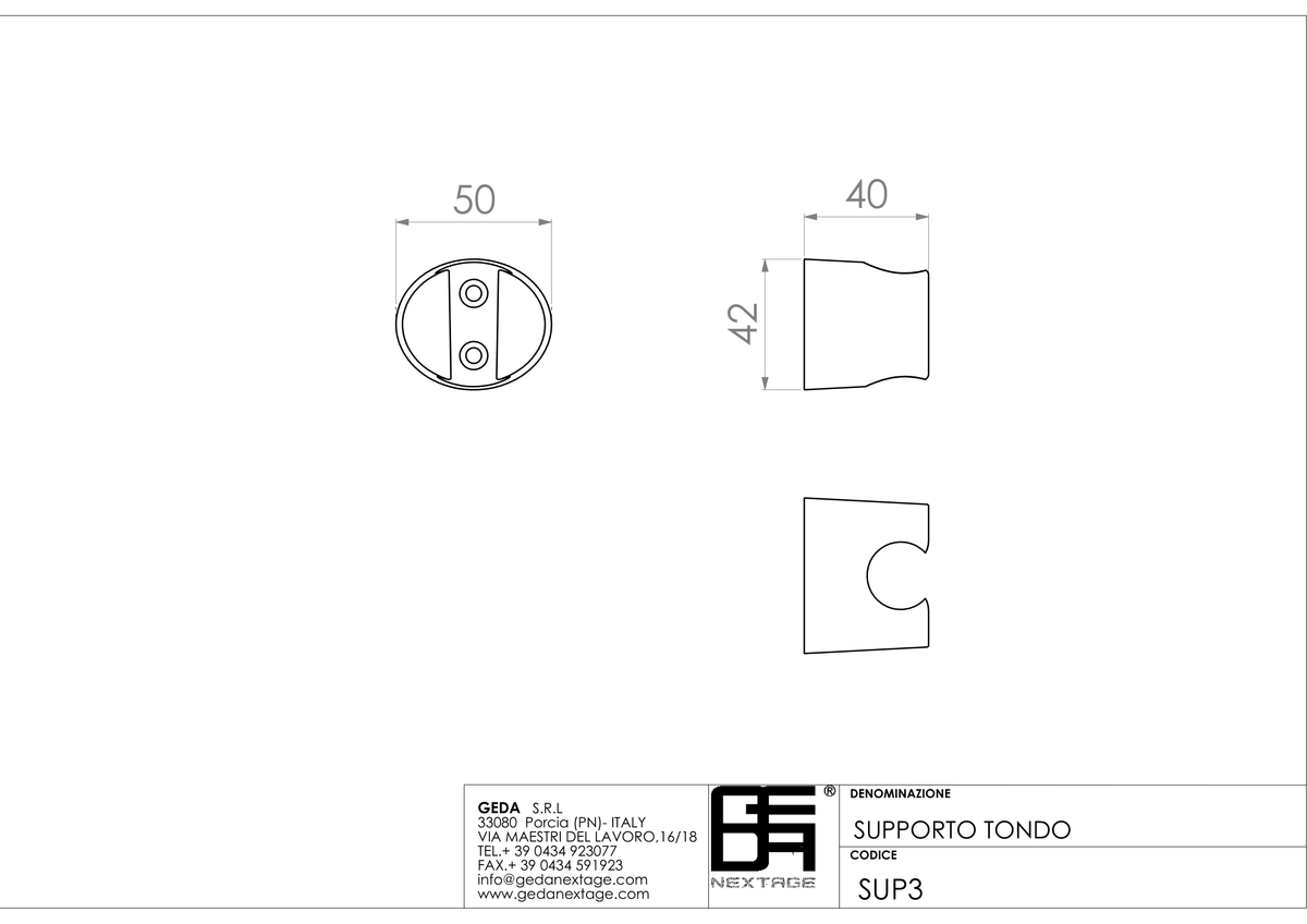 Geda SUP3 - scheda tecnica