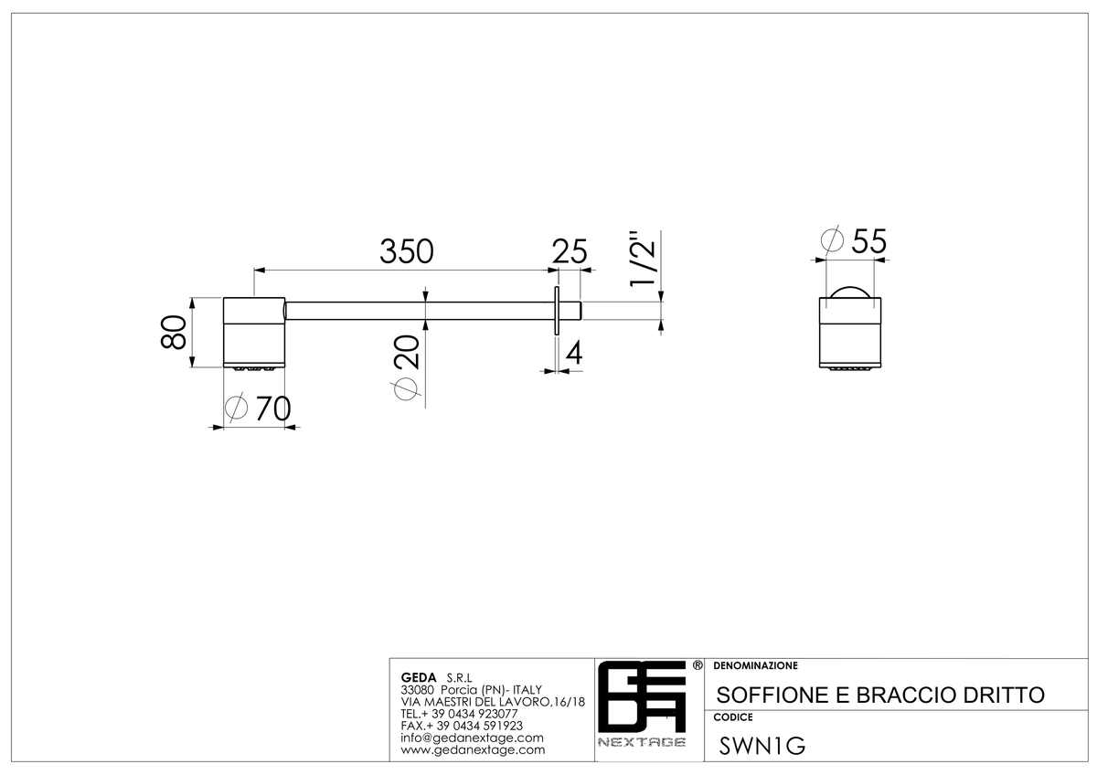 Geda SWN1G - scheda tecnica