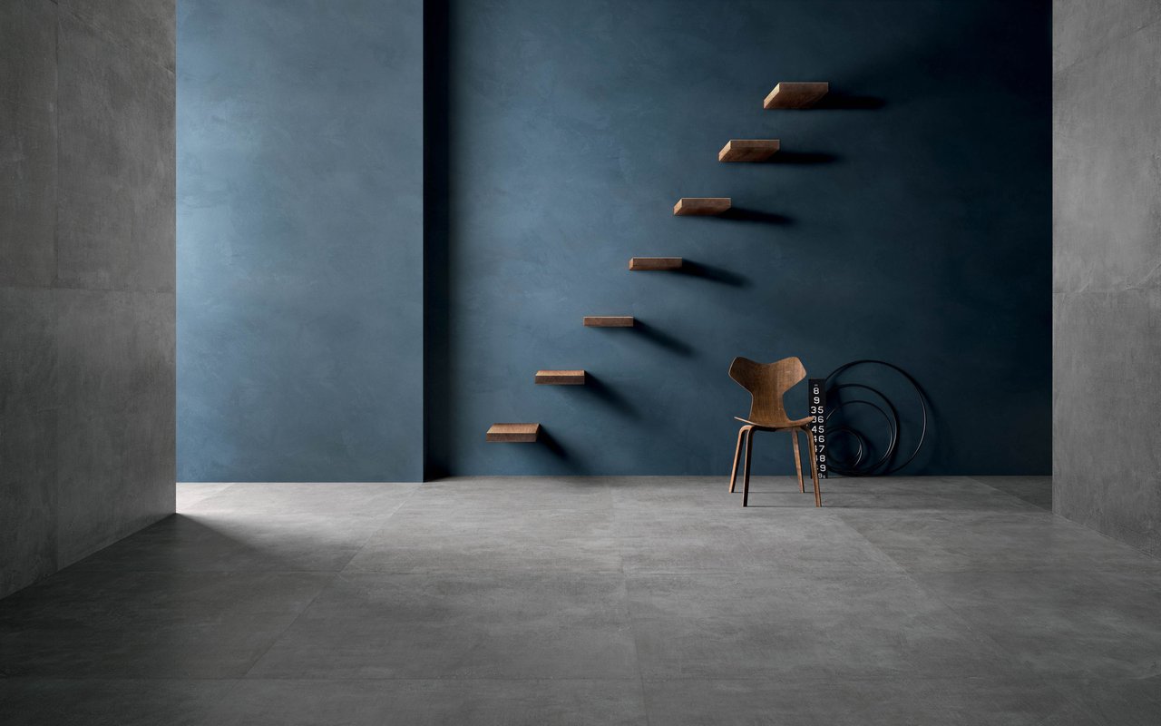 Set Concrete Dark 120x120 - Gres Porcellanato di Ceramica Sant'Agostino - Prezzo solo €175! Compra ora su CEGO CERAMICHE