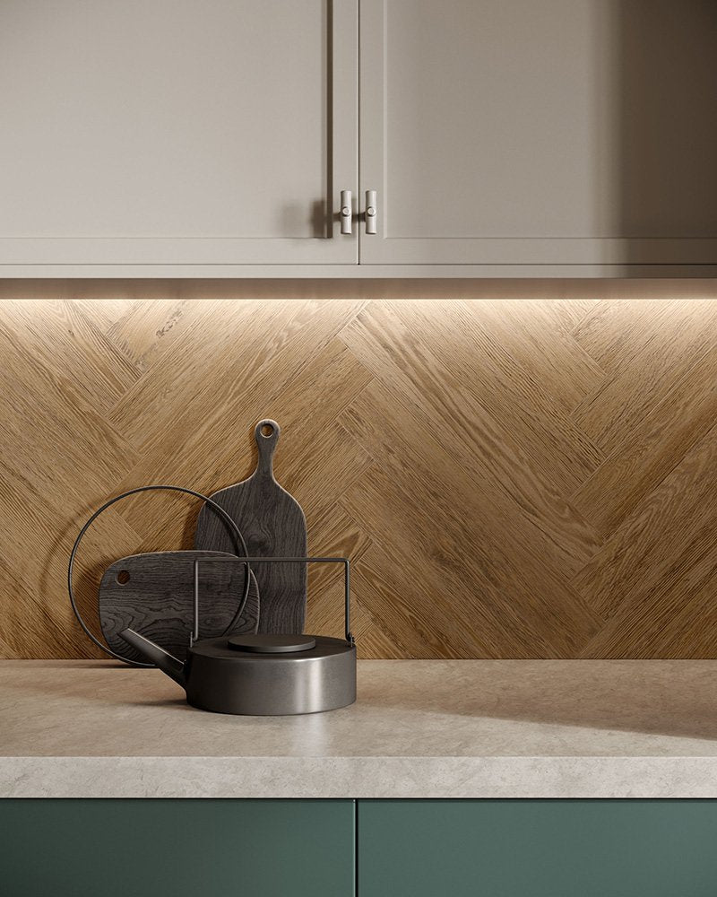 Sunwood Caramel Chevron 9,4x49 - Gres Porcellanato di Ceramica Sant'Agostino - Prezzo solo €33! Compra ora su CEGO CERAMICHE