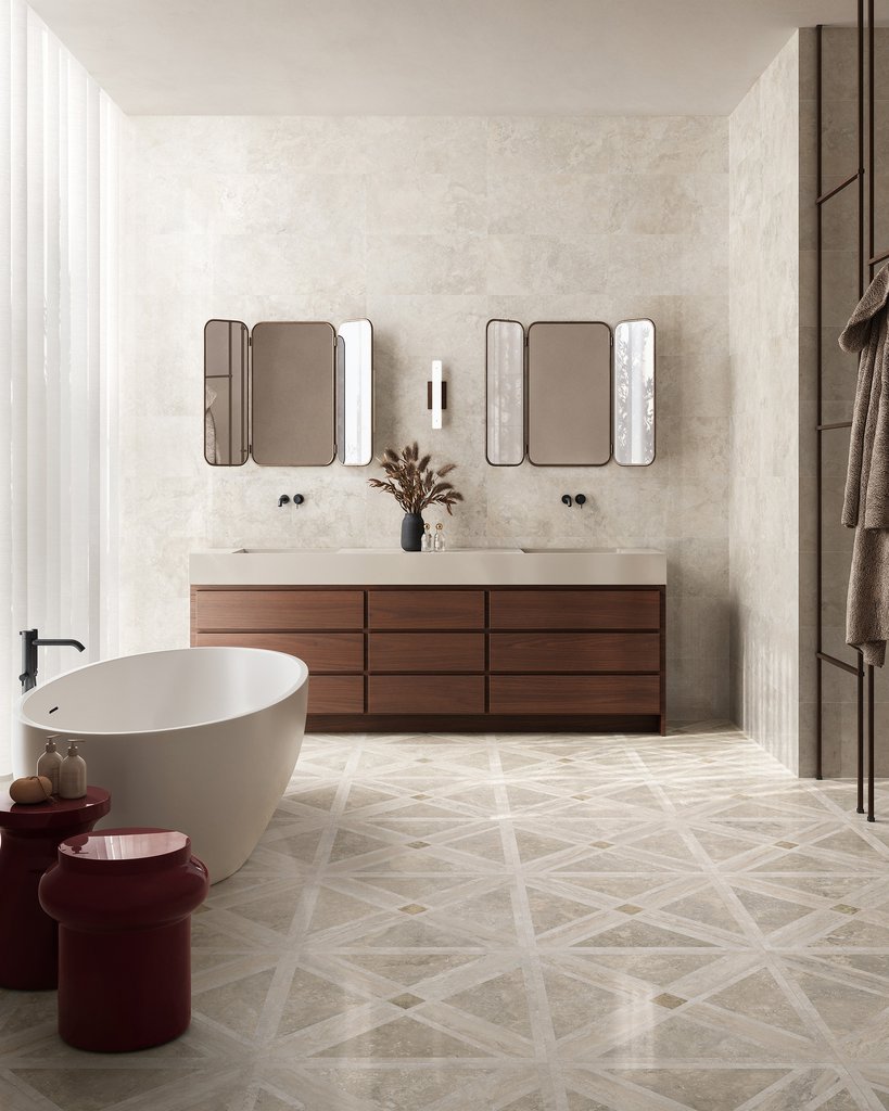 Invictus Cross White 120x120 Kry - Gres Porcellanato di Ceramica Sant'Agostino - Prezzo solo €162.50! Compra ora su CEGO CERAMICHE