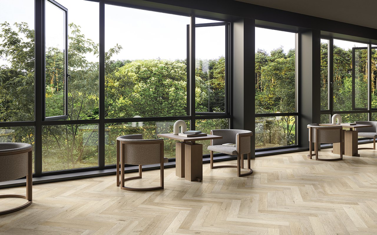 Yorkwood Honey 9,4x49 Chevron - Gres Porcellanato di Ceramica Sant'Agostino - Prezzo solo €32.50! Compra ora su CEGO CERAMICHE
