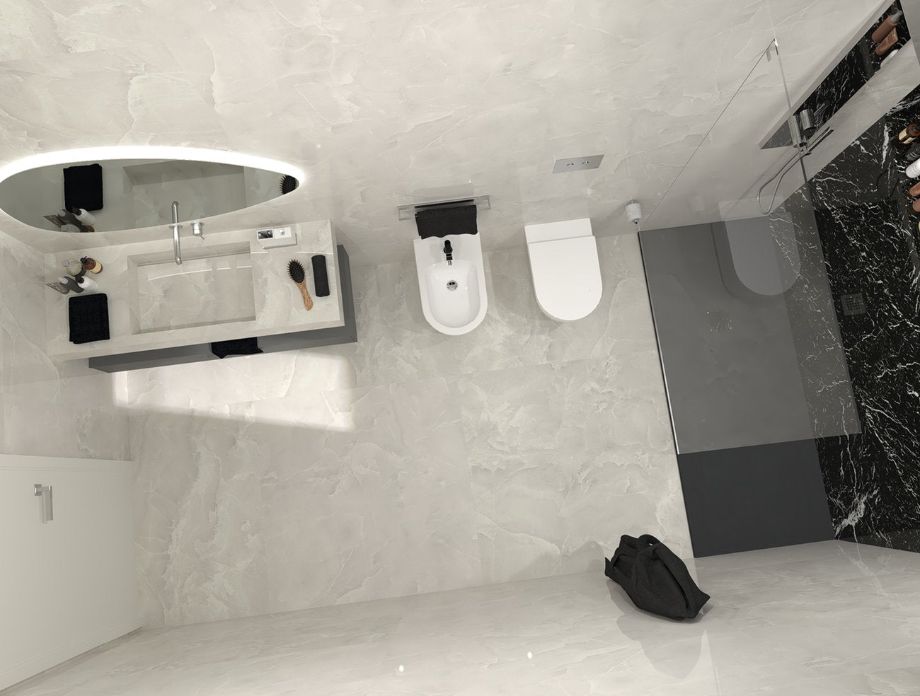 Roma Gold Onice Neve 80X80 brillante - Gres Porcellanato di Fap Ceramiche - Prezzo solo €61! Compra ora su CEGO CERAMICHE