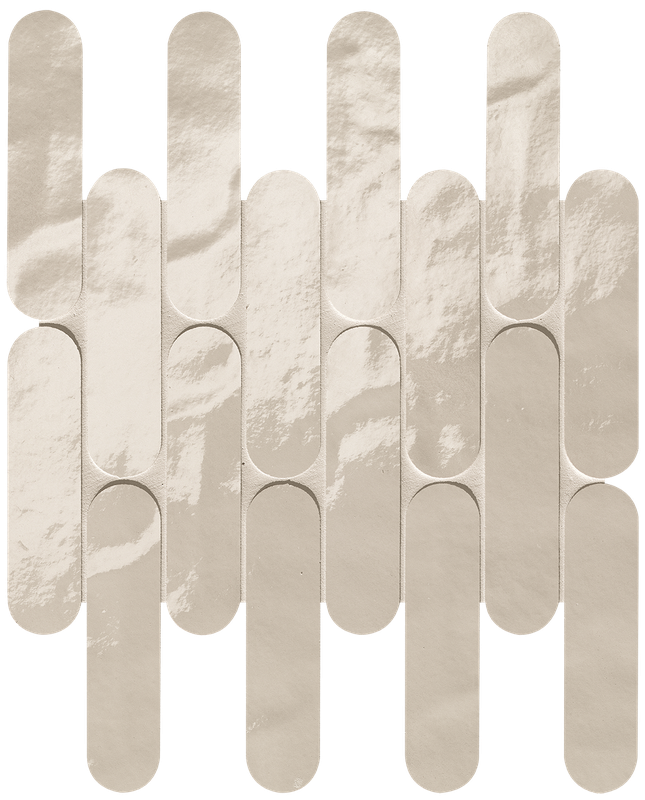 Glim Avorio Curve Mosaico Brillante  29x29,5 - Gres Porcellanato di Fap Ceramiche - Prezzo solo €227.38! Compra ora su CEGO CERAMICHE