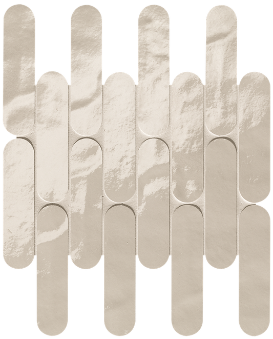 Glim Avorio Curve Mosaico Brillante  29x29,5 - Gres Porcellanato di Fap Ceramiche - Prezzo solo €227.38! Compra ora su CEGO CERAMICHE