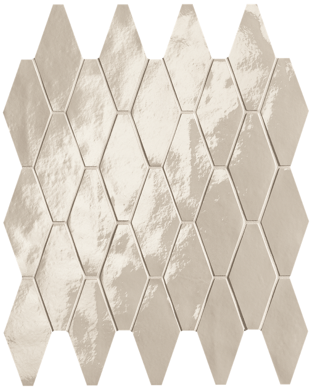Glim Avorio Rombi Mosaico Brillante 31x35,5 - Gres Porcellanato di Fap Ceramiche - Prezzo solo €151.59! Compra ora su CEGO CERAMICHE