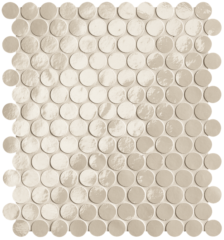 Glim Avorio Round Mosaico Brillante 29,5x32,5 - Gres Porcellanato di Fap Ceramiche - Prezzo solo €257.45! Compra ora su CEGO CERAMICHE