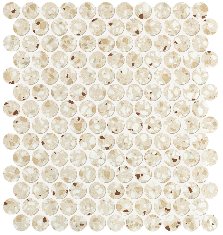 Glim Gemme Beige Round Mosaico Matt 29,5x32,5 - Gres Porcellanato di Fap Ceramiche - Prezzo solo €257.45! Compra ora su CEGO CERAMICHE