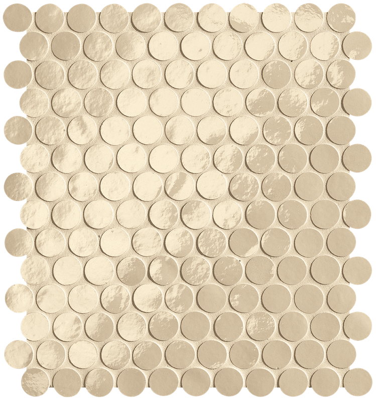 Glim Beige Round Mosaico Brillante 29,5x32,5 - Gres Porcellanato di Fap Ceramiche - Prezzo solo €257.45! Compra ora su CEGO CERAMICHE