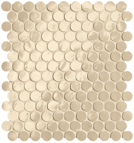 Glim Beige Round Mosaico Brillante 29,5x32,5 - Gres Porcellanato di Fap Ceramiche - Prezzo solo €257.45! Compra ora su CEGO CERAMICHE