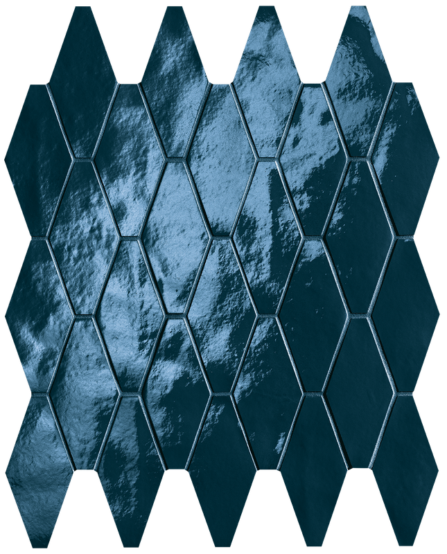 Glim Blu Navy Rombi Mosaico Brillante 31x35,5 - Gres Porcellanato di Fap Ceramiche - Prezzo solo €151.59! Compra ora su CEGO CERAMICHE