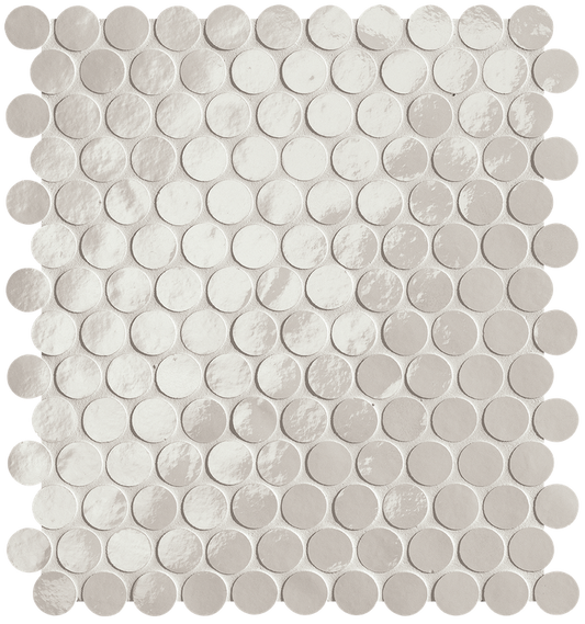 Glim Ghiaccio Round Mosaico Brillante 29,5x32,5 - Gres Porcellanato di Fap Ceramiche - Prezzo solo €257.45! Compra ora su CEGO CERAMICHE