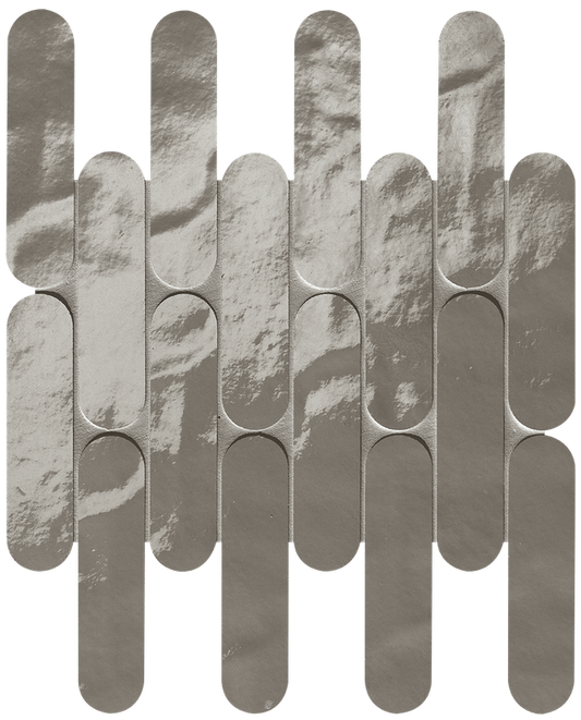 Glim Grigio Fumo Curve Mosaico Brillante  29x29,5 - Gres Porcellanato di Fap Ceramiche - Prezzo solo €227.38! Compra ora su CEGO CERAMICHE