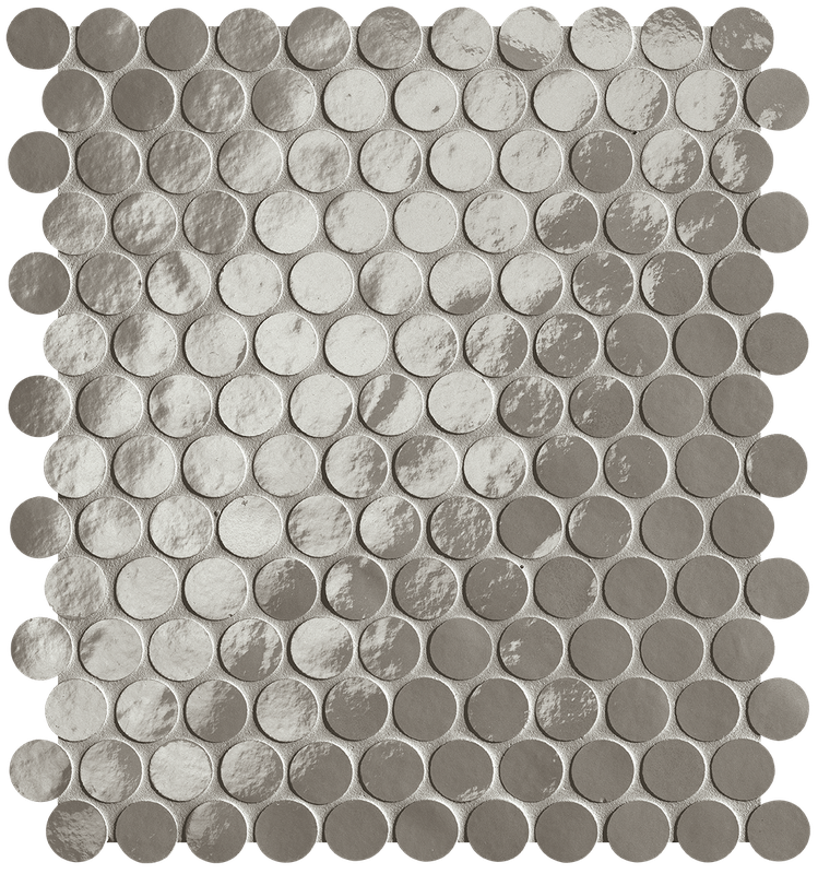 Glim Grigio Fumo Round Mosaico Brillante 29,5x32,5 - Gres Porcellanato di Fap Ceramiche - Prezzo solo €257.45! Compra ora su CEGO CERAMICHE