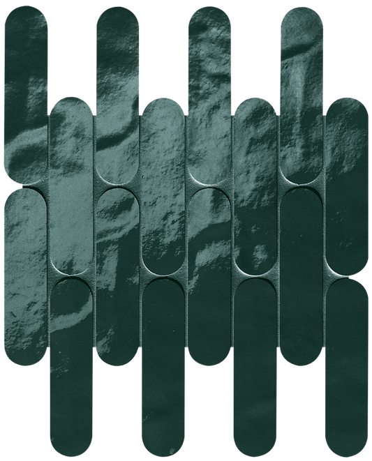 Glim Petrolio Curve Mosaico Brillante  29x29,5 - Gres Porcellanato di Fap Ceramiche - Prezzo solo €227.38! Compra ora su CEGO CERAMICHE