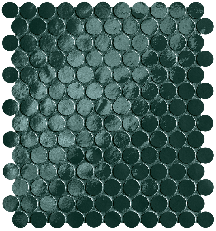 Glim Petrolio Round Mosaico Brillante 29,5x32,5 - Gres Porcellanato di Fap Ceramiche - Prezzo solo €257.45! Compra ora su CEGO CERAMICHE