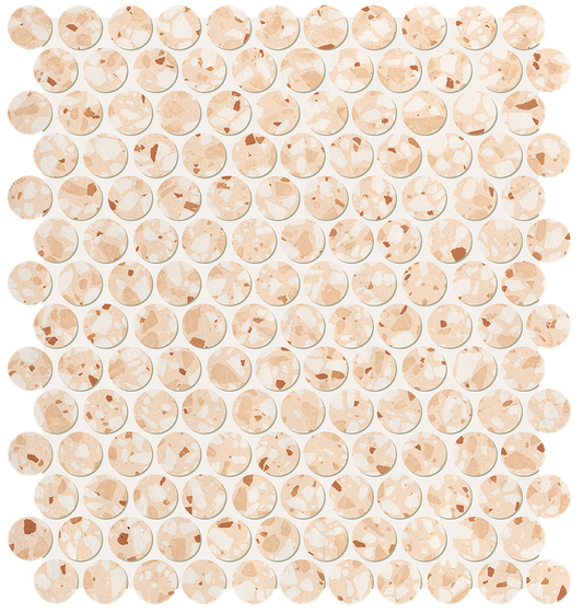 Glim Gemme Rosa Round Mosaico Matt 29,5x32,5 - Gres Porcellanato di Fap Ceramiche - Prezzo solo €257.45! Compra ora su CEGO CERAMICHE