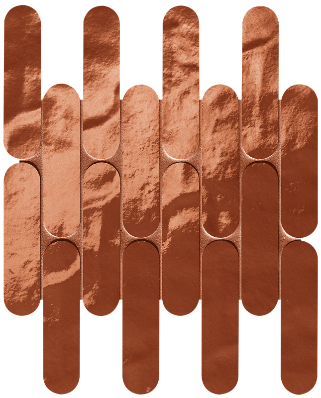 Glim Rosso Cuore Curve Mosaico Brillante  29x29,5 - Gres Porcellanato di Fap Ceramiche - Prezzo solo €227.38! Compra ora su CEGO CERAMICHE
