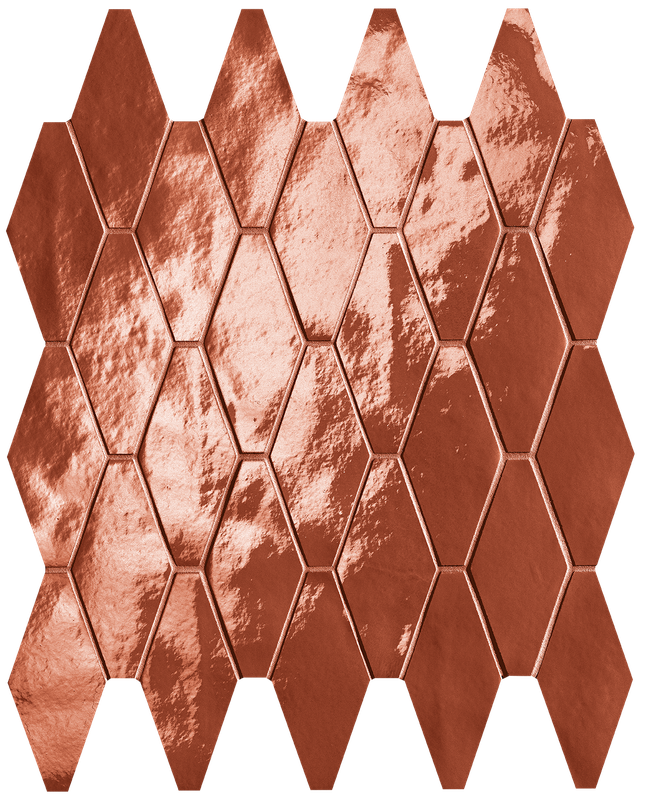Glim Rosso Cuore Rombi Mosaico Brillante 31x35,5 - Gres Porcellanato di Fap Ceramiche - Prezzo solo €151.59! Compra ora su CEGO CERAMICHE
