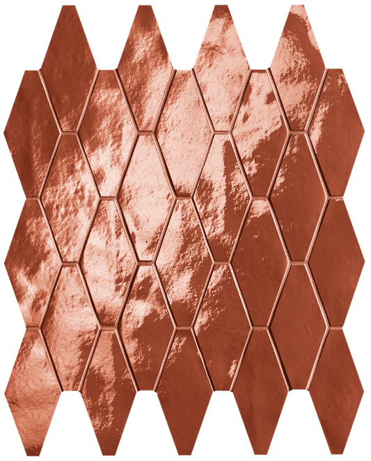 Glim Rosso Cuore Rombi Mosaico Brillante 31x35,5 - Gres Porcellanato di Fap Ceramiche - Prezzo solo €151.59! Compra ora su CEGO CERAMICHE