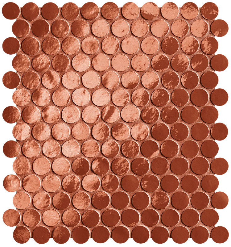 Glim Rosso Cuore Round Mosaico Brillante 29,5x32,5 - Gres Porcellanato di Fap Ceramiche - Prezzo solo €257.45! Compra ora su CEGO CERAMICHE