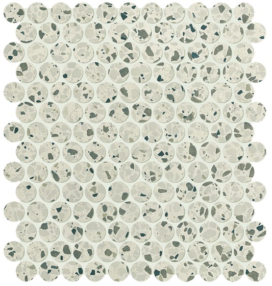 Glim Gemme Salvia Round Mosaico Matt 29,5x32,5 - Gres Porcellanato di Fap Ceramiche - Prezzo solo €257.45! Compra ora su CEGO CERAMICHE