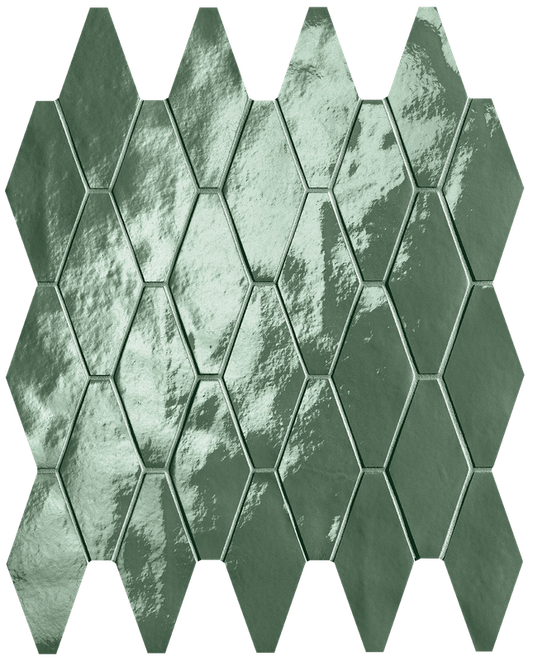 Glim Salvia Rombi Mosaico Brillante 31x35,5 - Gres Porcellanato di Fap Ceramiche - Prezzo solo €151.59! Compra ora su CEGO CERAMICHE