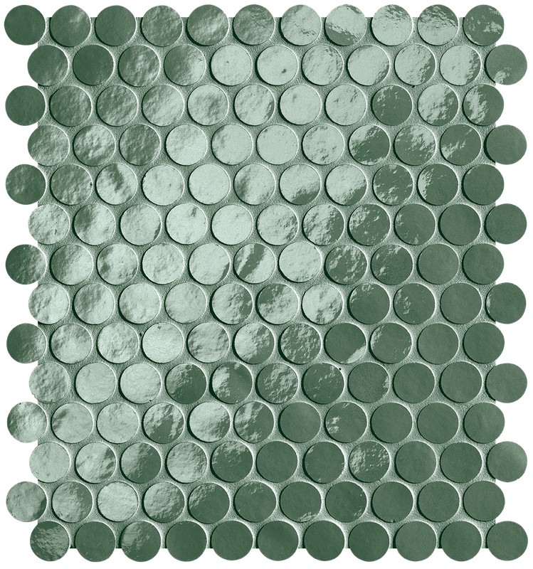 Glim Salvia Round Mosaico Brillante 29,5x32,5 - Gres Porcellanato di Fap Ceramiche - Prezzo solo €257.45! Compra ora su CEGO CERAMICHE