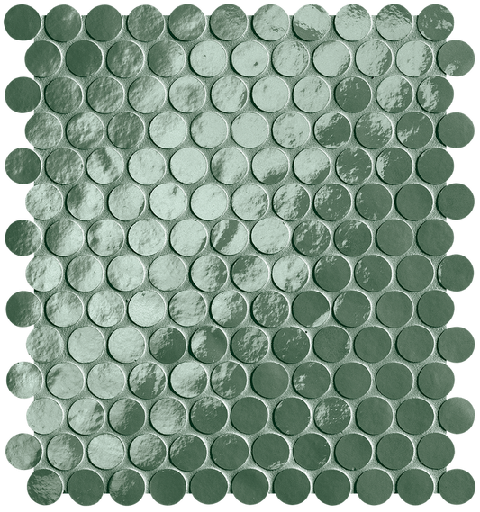 Glim Salvia Round Mosaico Brillante 29,5x32,5 - Gres Porcellanato di Fap Ceramiche - Prezzo solo €257.45! Compra ora su CEGO CERAMICHE