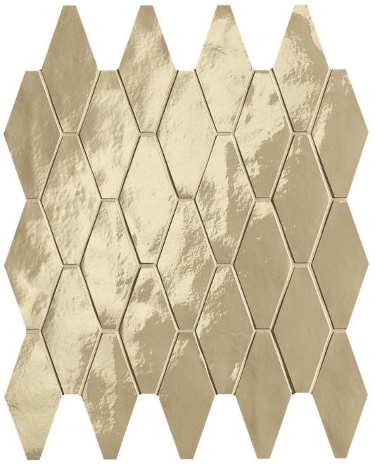Glim Tortora Rombi Mosaico Brillante 31x35,5 - Gres Porcellanato di Fap Ceramiche - Prezzo solo €151.59! Compra ora su CEGO CERAMICHE