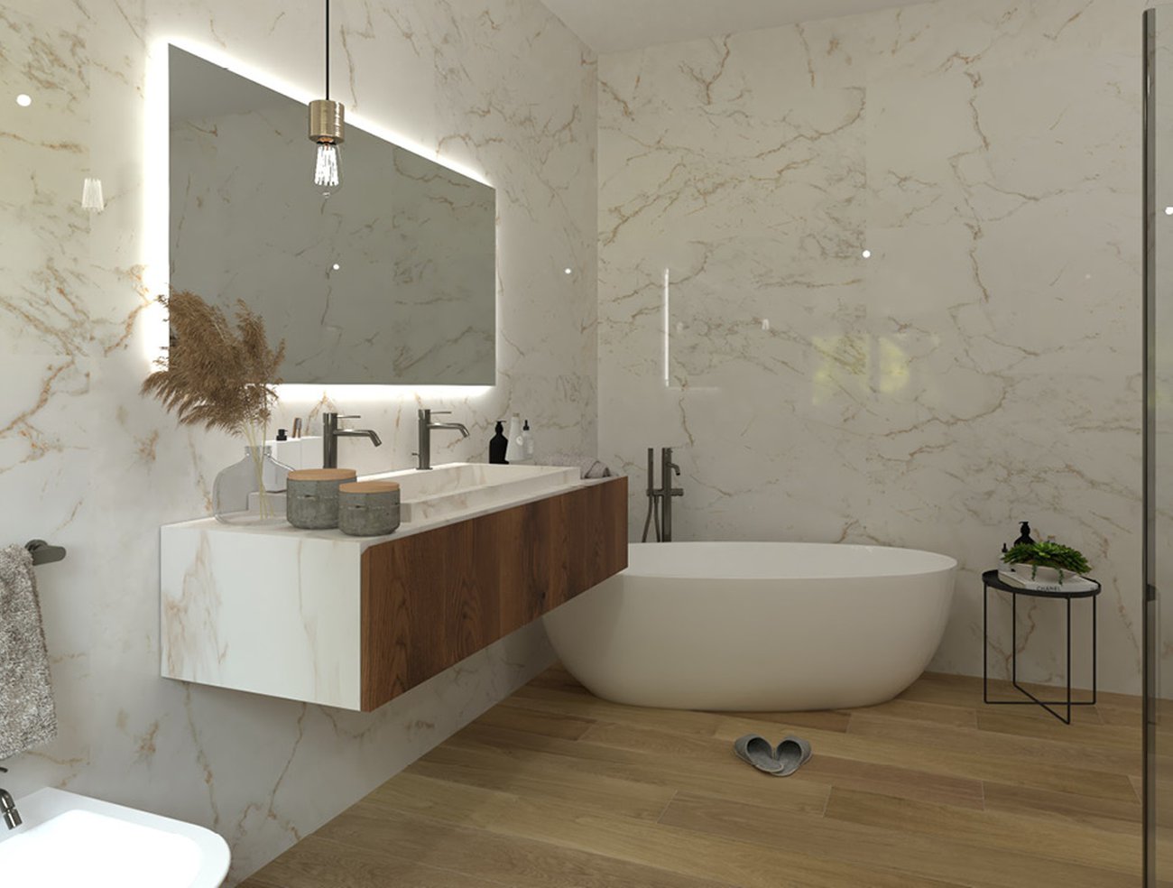Roma Gold Calacatta Delicato 60x120 brillante - Gres Porcellanato di Fap Ceramiche - Prezzo solo €73! Compra ora su CEGO CERAMICHE