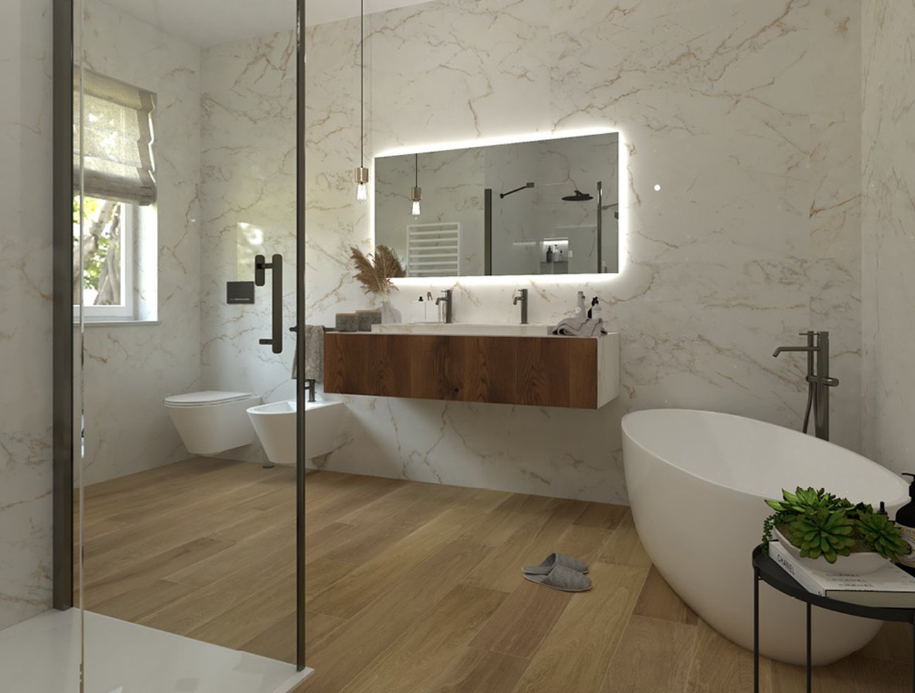Roma Gold Calacatta Delicato 60x120 brillante - Gres Porcellanato di Fap Ceramiche - Prezzo solo €73! Compra ora su CEGO CERAMICHE