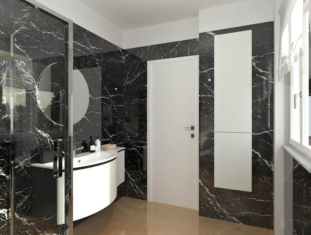 Roma Gold Nero Elegante 80X80 brillante - Gres Porcellanato di Fap Ceramiche - Prezzo solo €61! Compra ora su CEGO CERAMICHE