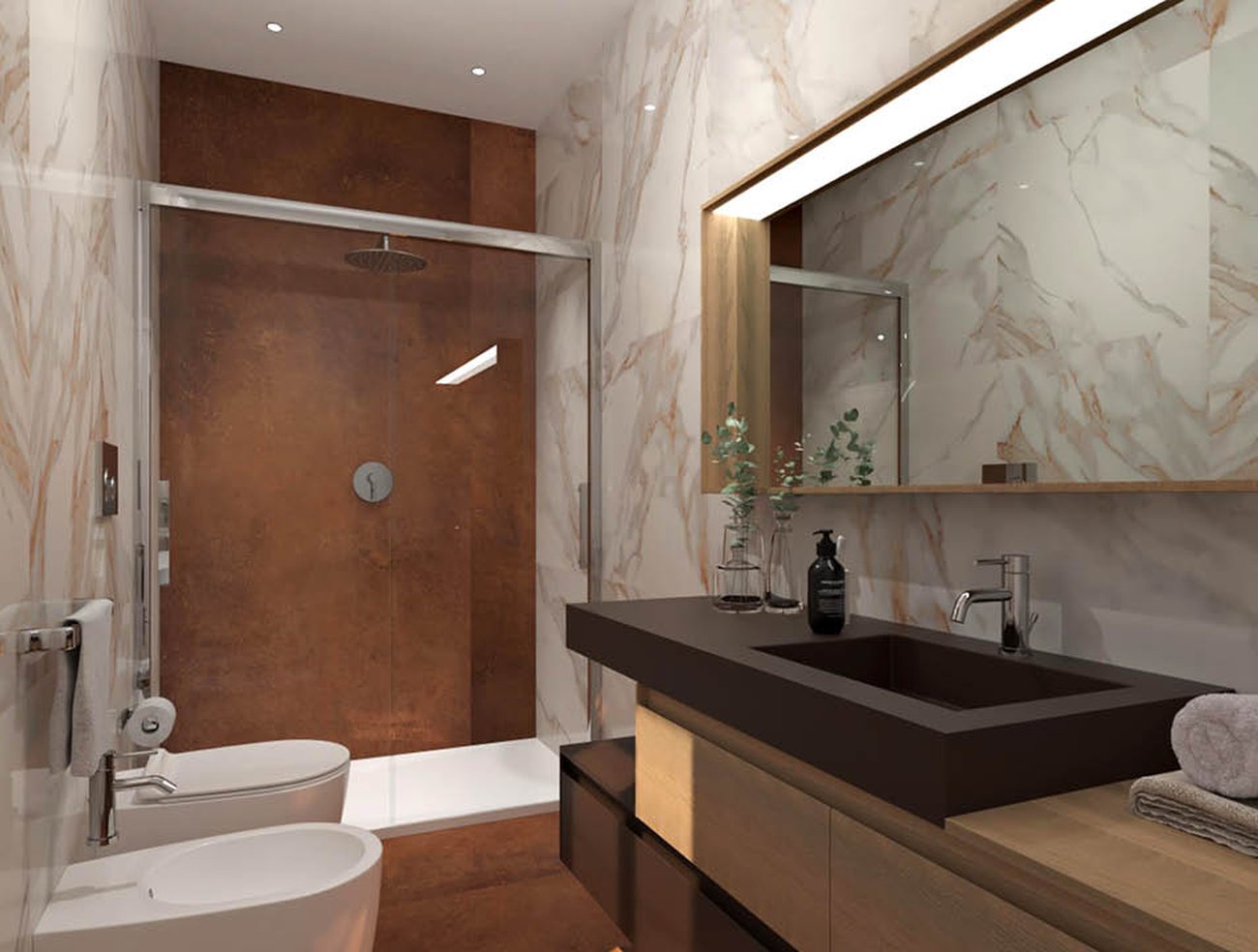 Roma Gold Calacatta Oro 80X80 brillante - Gres Porcellanato di Fap Ceramiche - Prezzo solo €61! Compra ora su CEGO CERAMICHE
