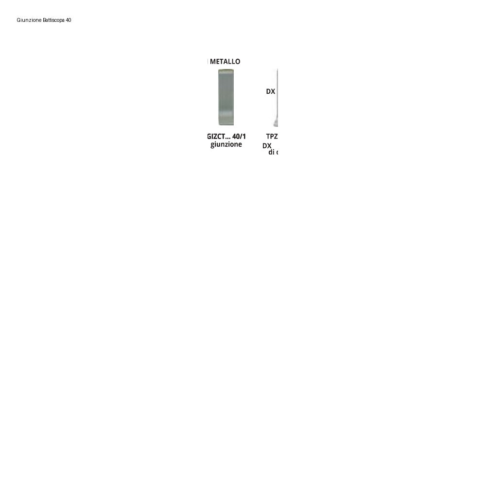Giunzione Battiscopa 40 Progress Profiles
