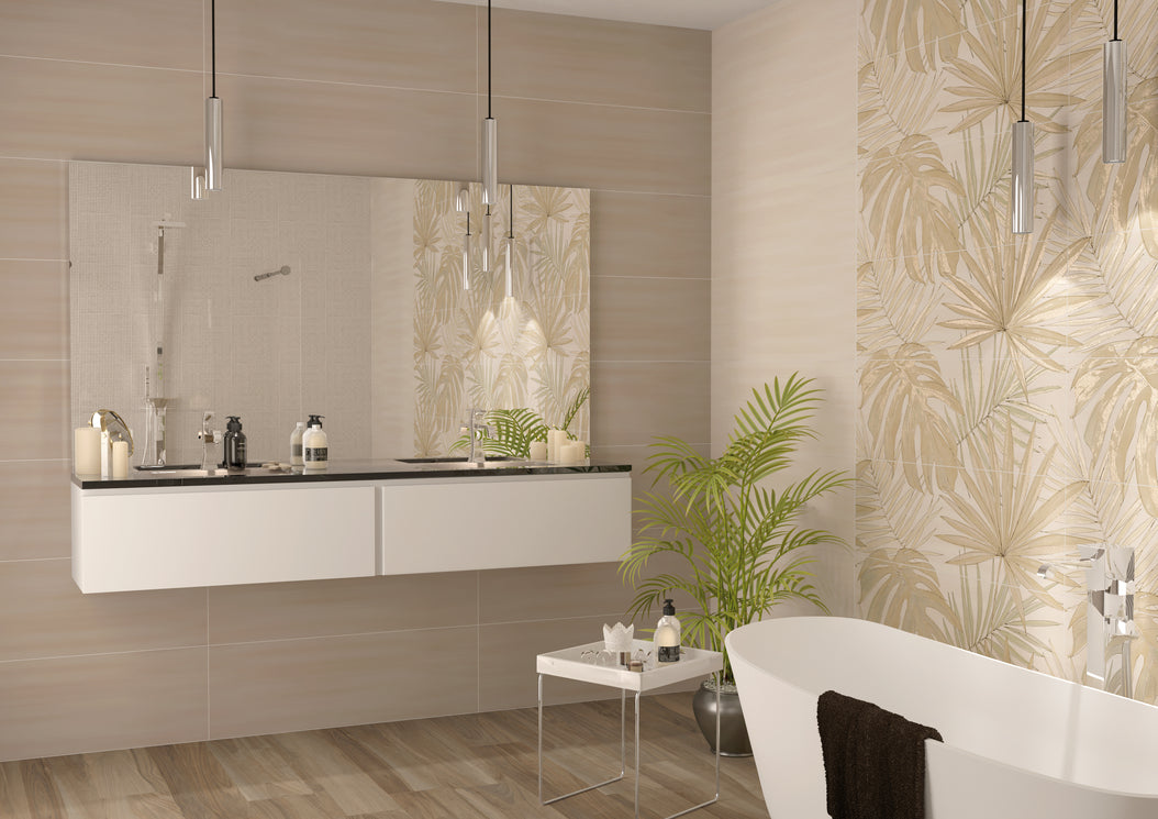 Glow Inserto Jungle Ivory A+B 33,3x100 - Pasta Bianca di Paul Ceramiche - Prezzo solo €208! Compra ora su CEGO CERAMICHE