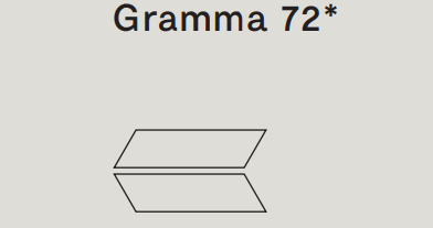 Lea Pulse Shadow Gramma 72 14,5x49,8 Naturale