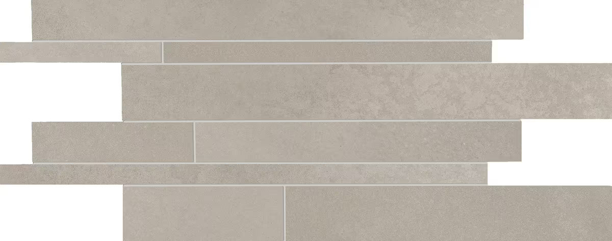 Ergon Tr3nd Grey Concrete Mosaico Listelli 30x60 Naturale R10