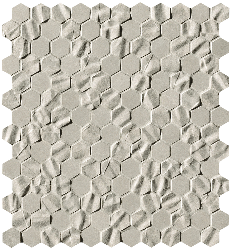 Bloom Grey Star Esagono Mosaico 29,5x32,5 - Pasta Bianca di Fap Ceramiche - Prezzo solo €267.46! Compra ora su CEGO CERAMICHE