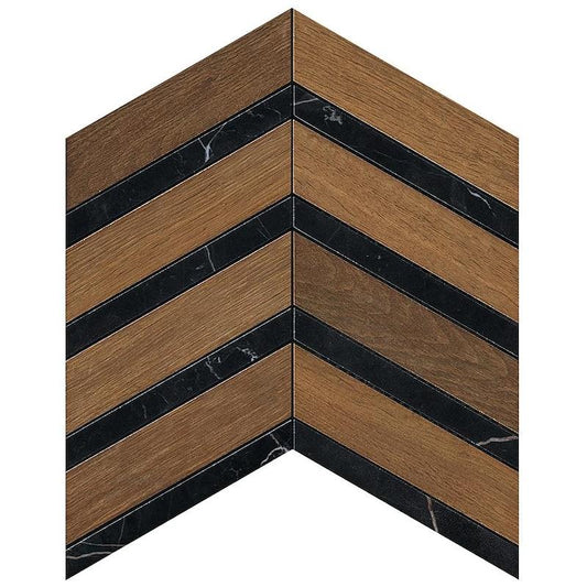 Heartwood Brandy Marble Chevron 29,4x28,7 - Gres Porcellanato di Atlas Concorde - Prezzo solo €145.06! Compra ora su CEGO CERAMICHE