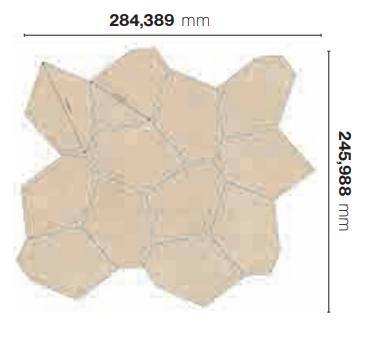 Authentic Luxe Stone Chablis Honey Comb 29X25 Matte Leather 6mm - Gres Porcellanato di Florim - Prezzo solo €216.49! Compra ora su CEGO CERAMICHE