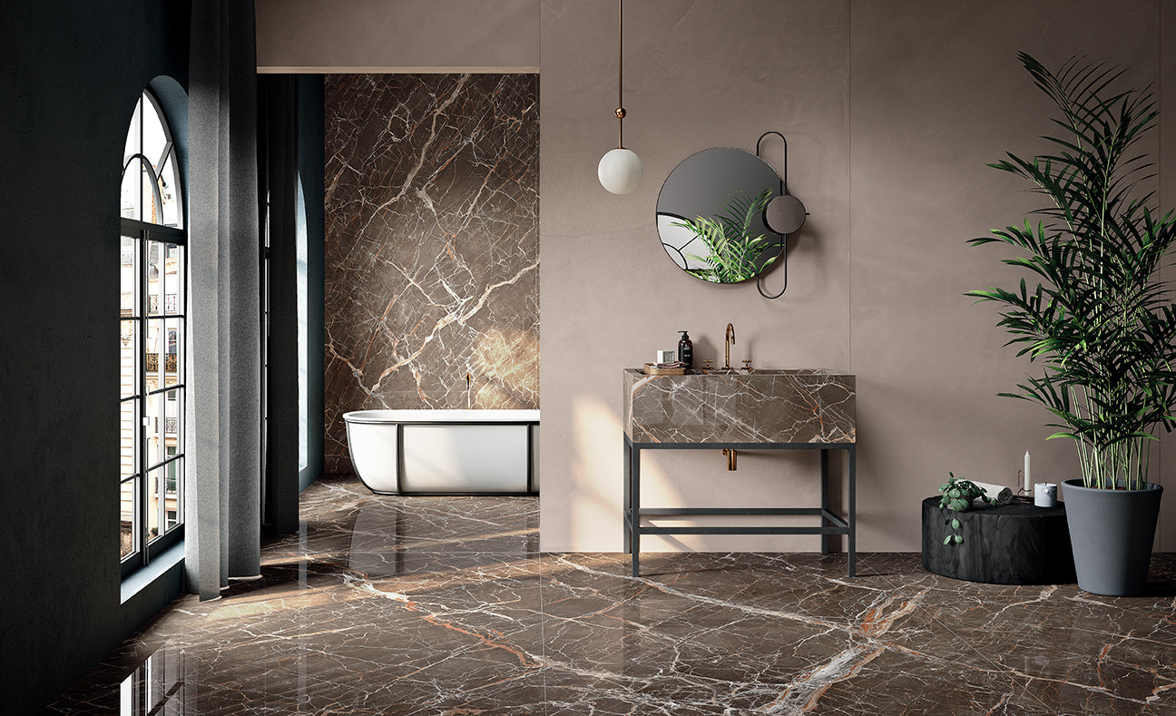 Infinito 2.0 Ombra di Caravaggio Glossy 60x120 - Gres Porcellanato di Fondovalle - Prezzo solo €99! Compra ora su CEGO CERAMICHE